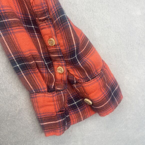Abercrombie & Fitch Shirt Womens S Red Plaid Lightweight Western Outdoor Y2K - Picture 6 of 9